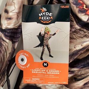 - LIGHT-UP & SOUND - SKELETAL DRAGON kids medium